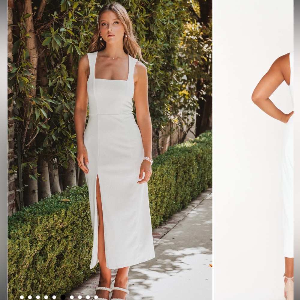 Show Me Your Mimi Eden Midi Dress White size XL NWT